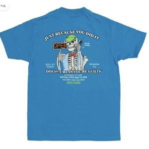 Open 925 Men's T-shirt Not Guilty Tee Sky Blue Unisex Size L